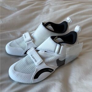 Nike White and Black SuperRep cycling shoes size 11.5